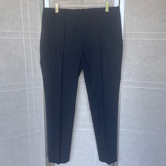 Veronica Beard Navy Tapered Cropped Pants sz 14